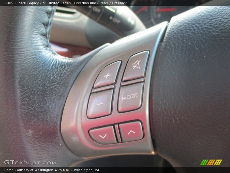 Obsidian Black Pearl / Off Black 2009 Subaru Legacy 2.5i Limited Sedan
