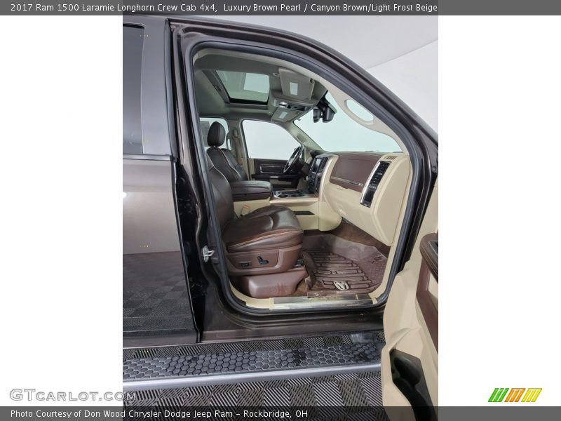 Luxury Brown Pearl / Canyon Brown/Light Frost Beige 2017 Ram 1500 Laramie Longhorn Crew Cab 4x4