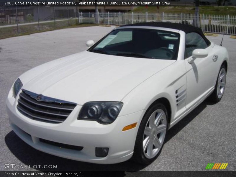 Alabaster White / Dark Slate Grey/Medium Slate Grey 2005 Chrysler Crossfire Limited Roadster