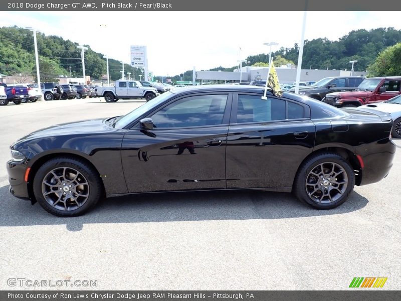 Pitch Black / Pearl/Black 2018 Dodge Charger GT AWD