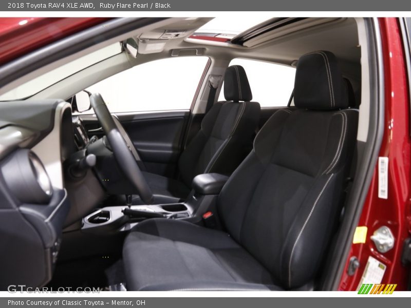Ruby Flare Pearl / Black 2018 Toyota RAV4 XLE AWD