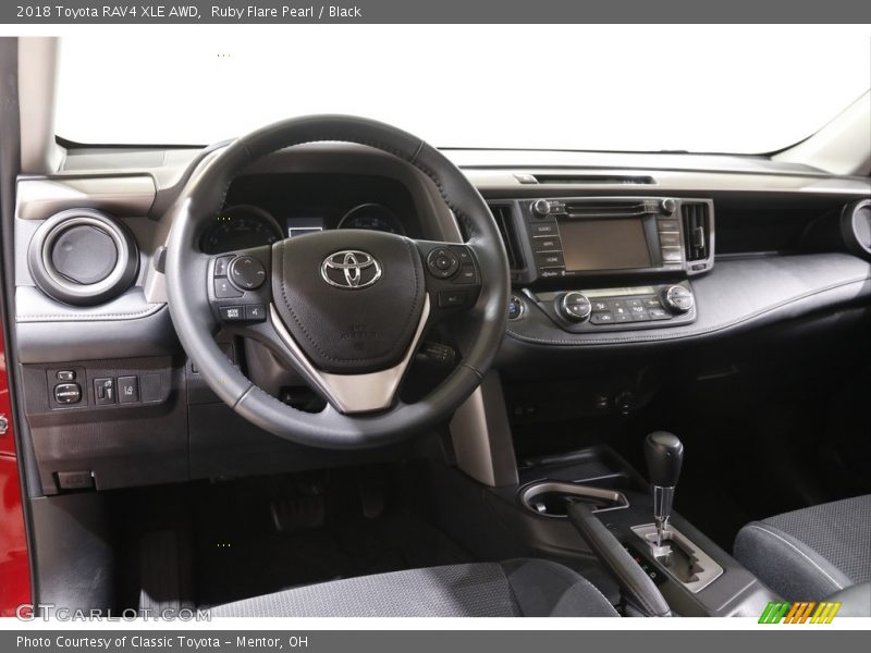 Ruby Flare Pearl / Black 2018 Toyota RAV4 XLE AWD