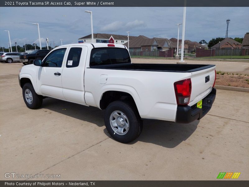 Super White / Cement 2021 Toyota Tacoma SR Access Cab