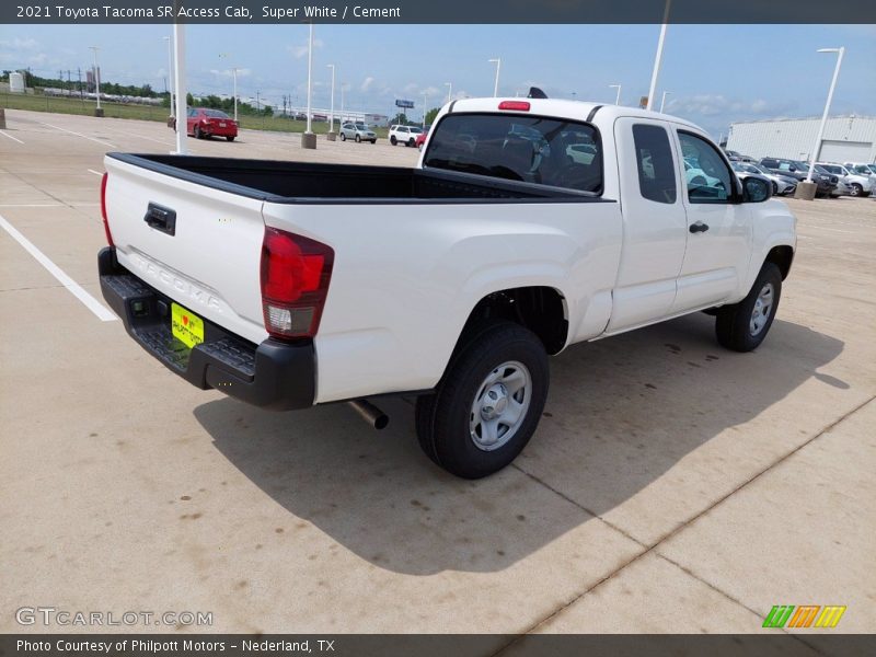 Super White / Cement 2021 Toyota Tacoma SR Access Cab