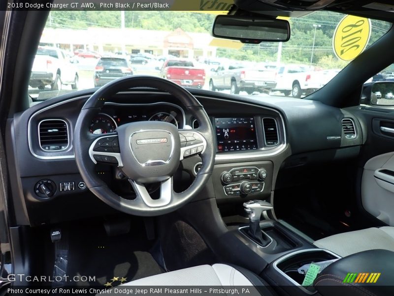 Pitch Black / Pearl/Black 2018 Dodge Charger GT AWD
