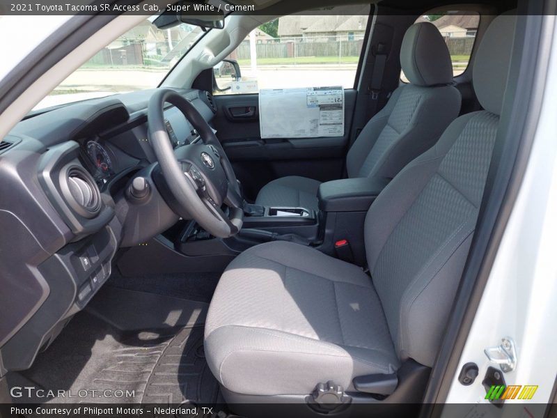 Front Seat of 2021 Tacoma SR Access Cab