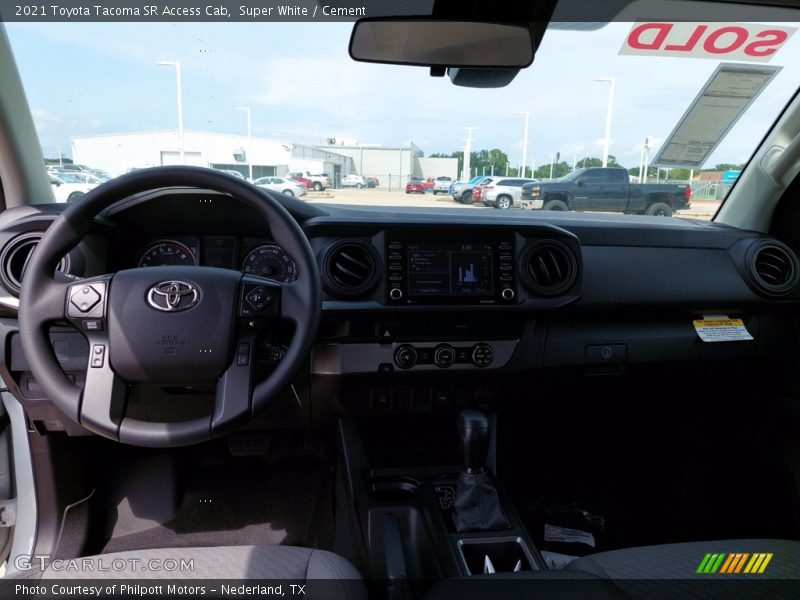 Super White / Cement 2021 Toyota Tacoma SR Access Cab