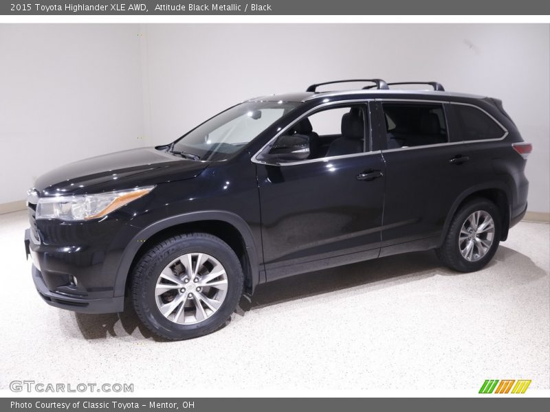Attitude Black Metallic / Black 2015 Toyota Highlander XLE AWD
