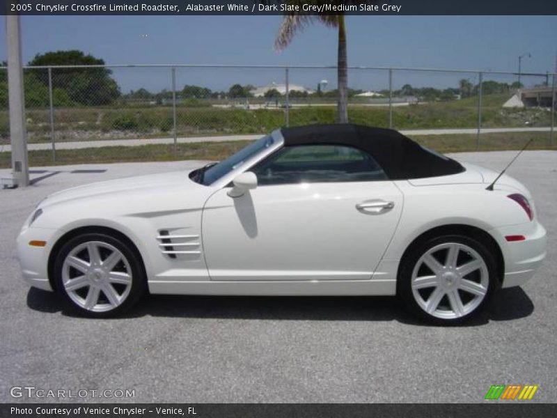 Alabaster White / Dark Slate Grey/Medium Slate Grey 2005 Chrysler Crossfire Limited Roadster