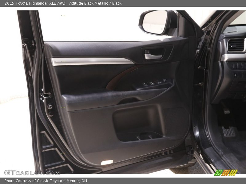 Attitude Black Metallic / Black 2015 Toyota Highlander XLE AWD