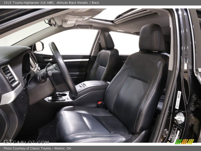 Attitude Black Metallic / Black 2015 Toyota Highlander XLE AWD