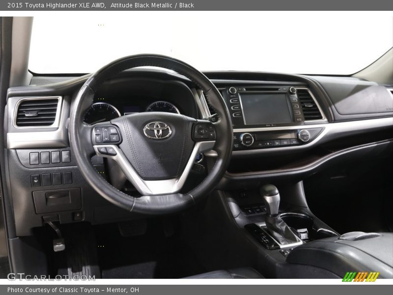 Attitude Black Metallic / Black 2015 Toyota Highlander XLE AWD