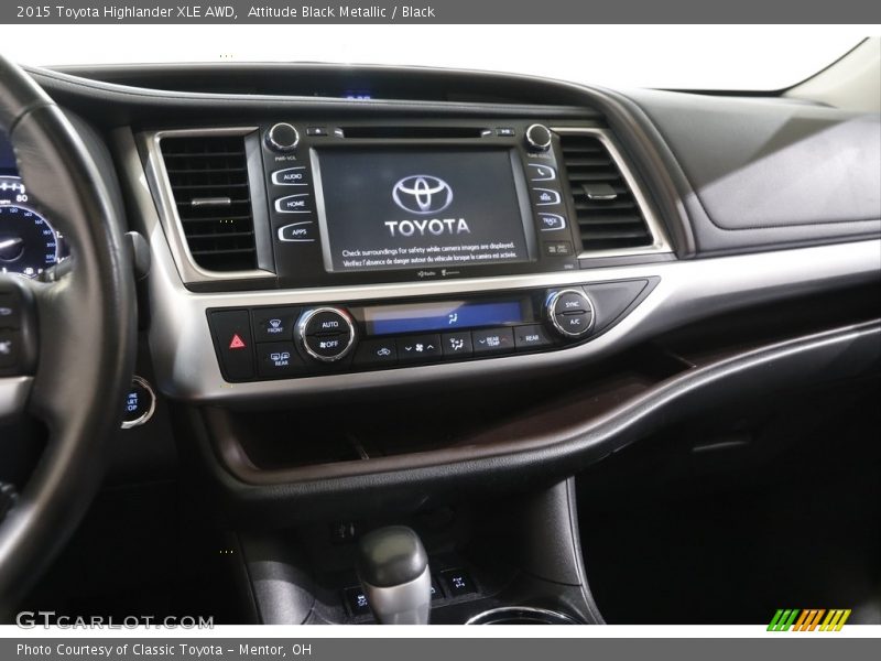 Attitude Black Metallic / Black 2015 Toyota Highlander XLE AWD