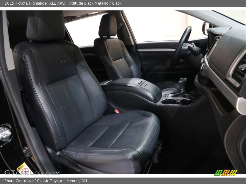 Attitude Black Metallic / Black 2015 Toyota Highlander XLE AWD
