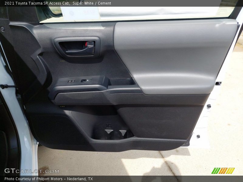 Super White / Cement 2021 Toyota Tacoma SR Access Cab
