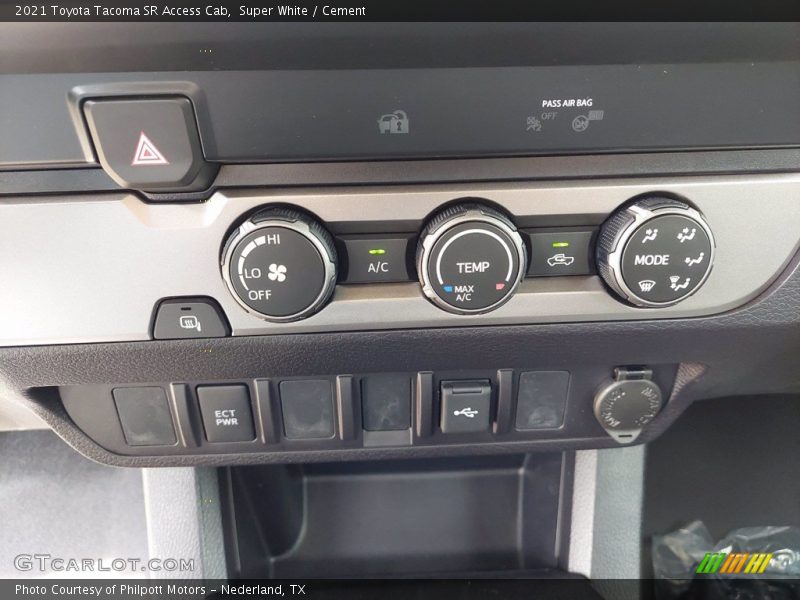 Controls of 2021 Tacoma SR Access Cab