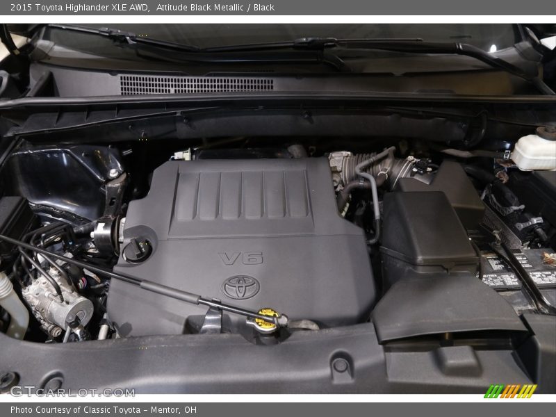 Attitude Black Metallic / Black 2015 Toyota Highlander XLE AWD