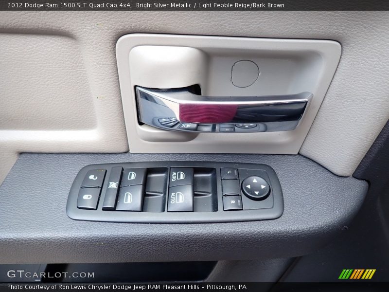 Bright Silver Metallic / Light Pebble Beige/Bark Brown 2012 Dodge Ram 1500 SLT Quad Cab 4x4