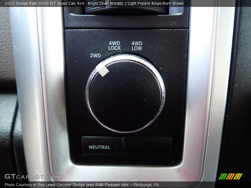 Bright Silver Metallic / Light Pebble Beige/Bark Brown 2012 Dodge Ram 1500 SLT Quad Cab 4x4
