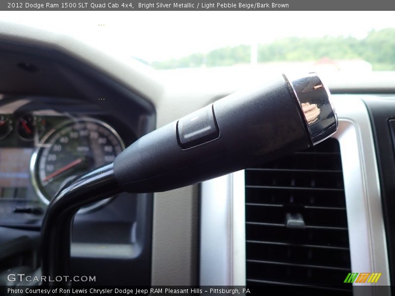 Bright Silver Metallic / Light Pebble Beige/Bark Brown 2012 Dodge Ram 1500 SLT Quad Cab 4x4