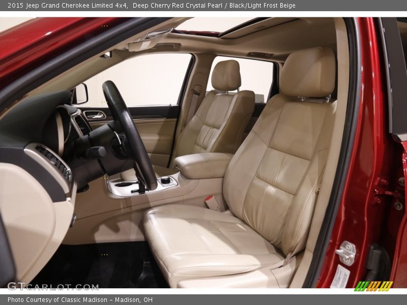 Deep Cherry Red Crystal Pearl / Black/Light Frost Beige 2015 Jeep Grand Cherokee Limited 4x4