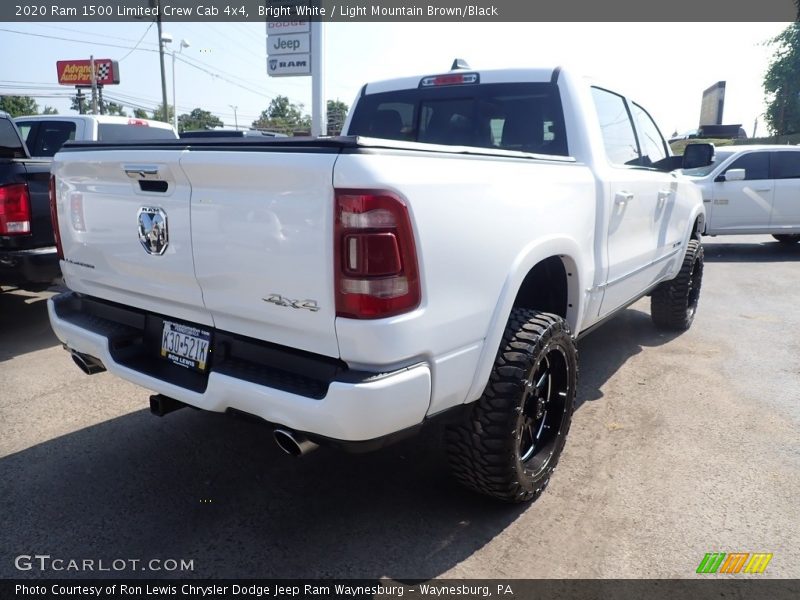 Bright White / Light Mountain Brown/Black 2020 Ram 1500 Limited Crew Cab 4x4