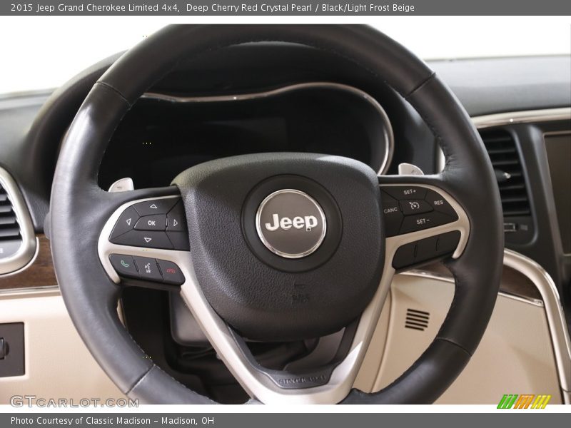Deep Cherry Red Crystal Pearl / Black/Light Frost Beige 2015 Jeep Grand Cherokee Limited 4x4