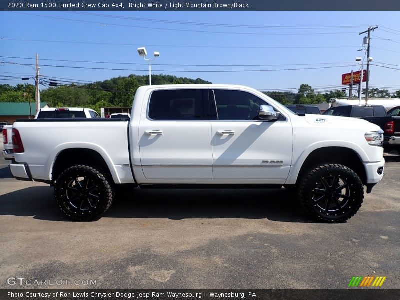 Bright White / Light Mountain Brown/Black 2020 Ram 1500 Limited Crew Cab 4x4