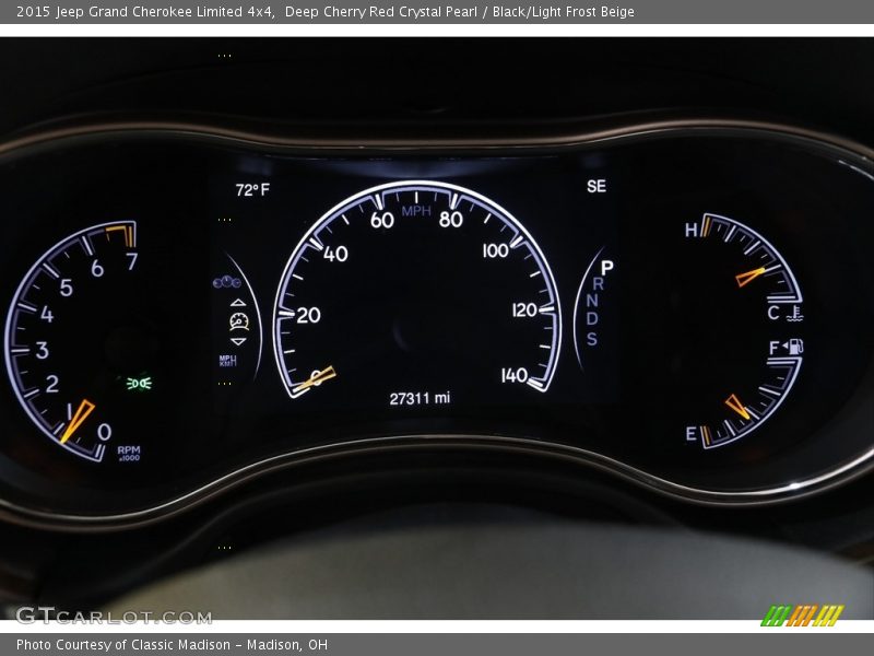 Deep Cherry Red Crystal Pearl / Black/Light Frost Beige 2015 Jeep Grand Cherokee Limited 4x4