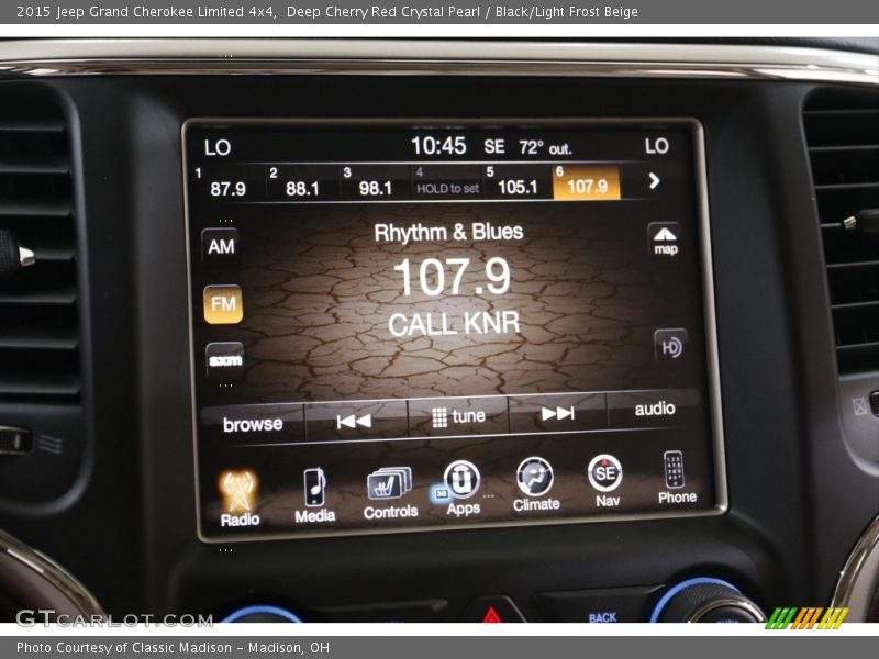 Deep Cherry Red Crystal Pearl / Black/Light Frost Beige 2015 Jeep Grand Cherokee Limited 4x4