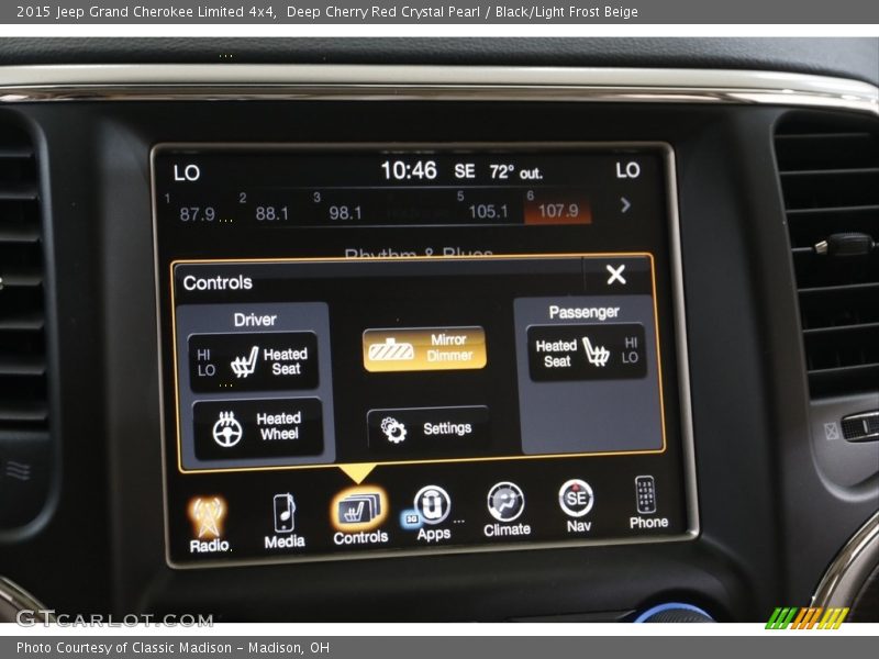 Deep Cherry Red Crystal Pearl / Black/Light Frost Beige 2015 Jeep Grand Cherokee Limited 4x4