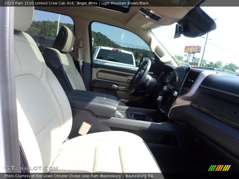 Bright White / Light Mountain Brown/Black 2020 Ram 1500 Limited Crew Cab 4x4