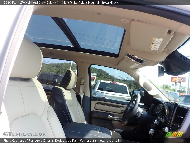 Bright White / Light Mountain Brown/Black 2020 Ram 1500 Limited Crew Cab 4x4