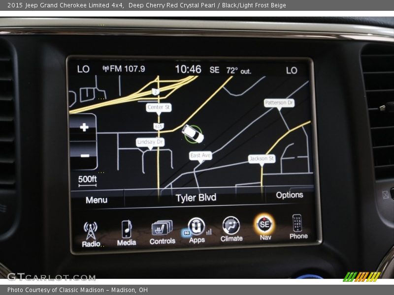 Deep Cherry Red Crystal Pearl / Black/Light Frost Beige 2015 Jeep Grand Cherokee Limited 4x4
