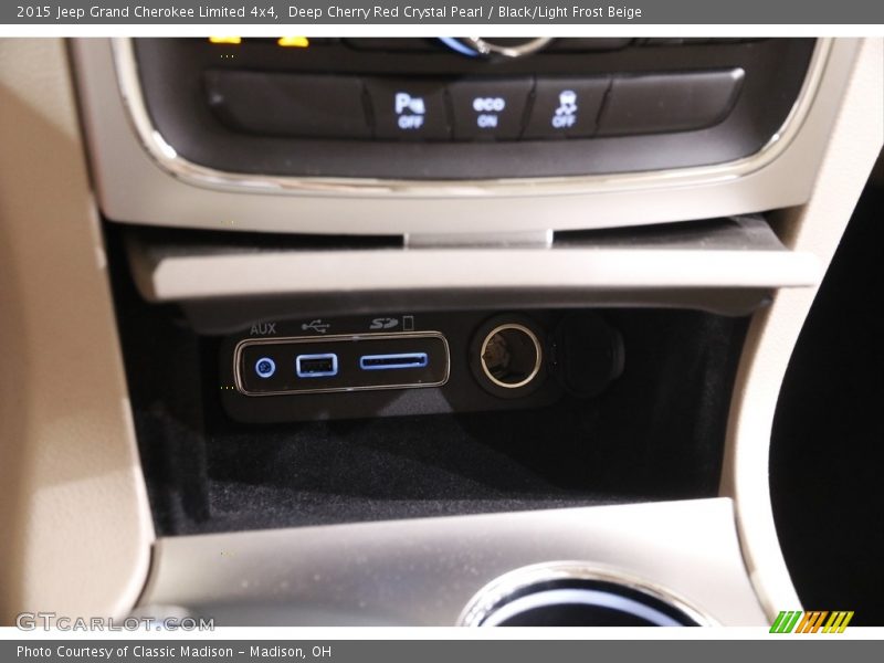 Deep Cherry Red Crystal Pearl / Black/Light Frost Beige 2015 Jeep Grand Cherokee Limited 4x4