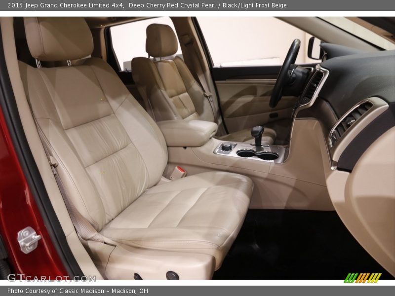 Deep Cherry Red Crystal Pearl / Black/Light Frost Beige 2015 Jeep Grand Cherokee Limited 4x4