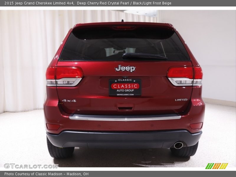 Deep Cherry Red Crystal Pearl / Black/Light Frost Beige 2015 Jeep Grand Cherokee Limited 4x4