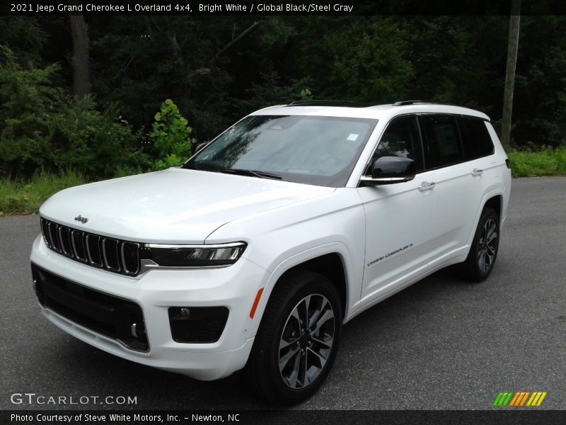 Bright White / Global Black/Steel Gray 2021 Jeep Grand Cherokee L Overland 4x4