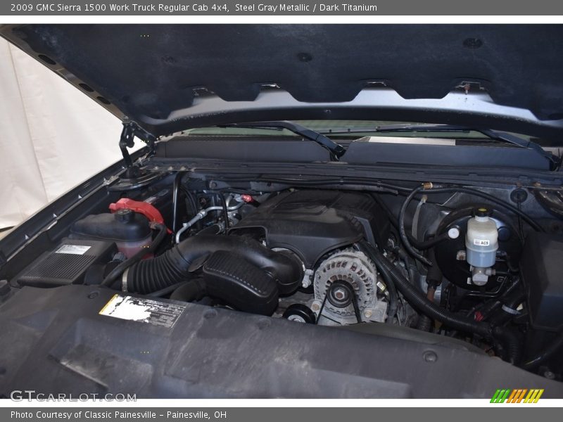 Steel Gray Metallic / Dark Titanium 2009 GMC Sierra 1500 Work Truck Regular Cab 4x4