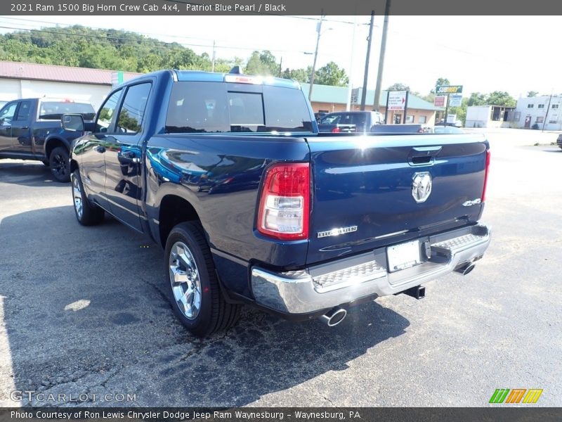 Patriot Blue Pearl / Black 2021 Ram 1500 Big Horn Crew Cab 4x4