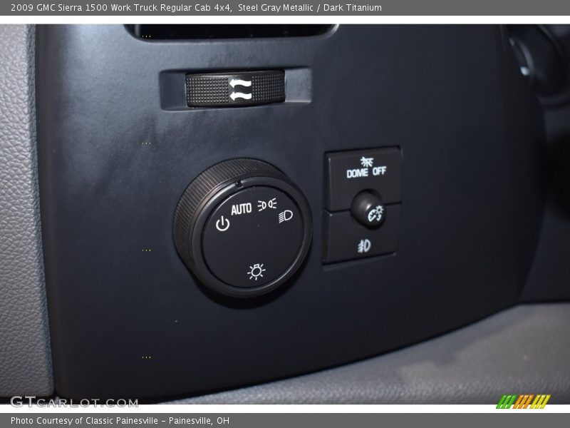 Steel Gray Metallic / Dark Titanium 2009 GMC Sierra 1500 Work Truck Regular Cab 4x4