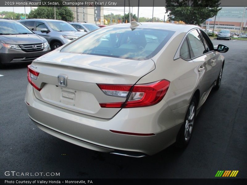 Champagne Frost Pearl / Gray 2019 Honda Accord LX Sedan