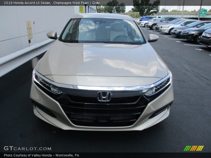 Champagne Frost Pearl / Gray 2019 Honda Accord LX Sedan
