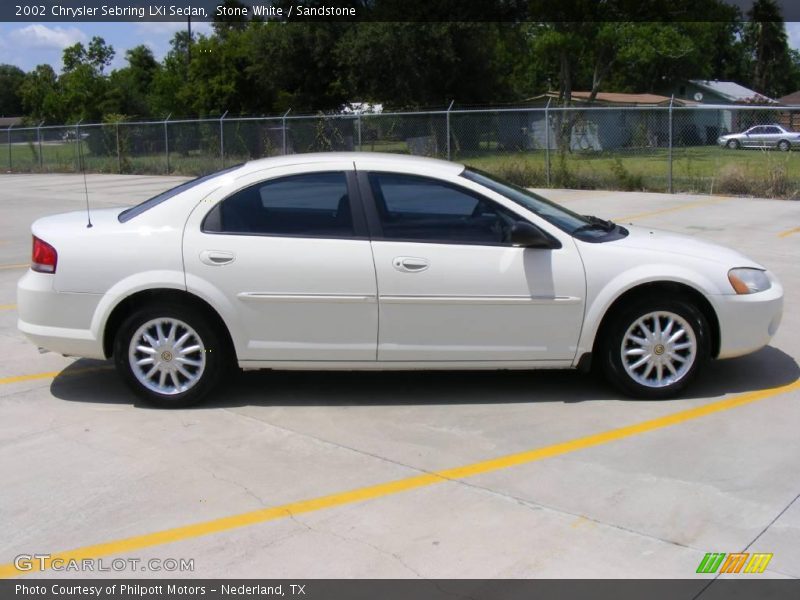 Stone White / Sandstone 2002 Chrysler Sebring LXi Sedan