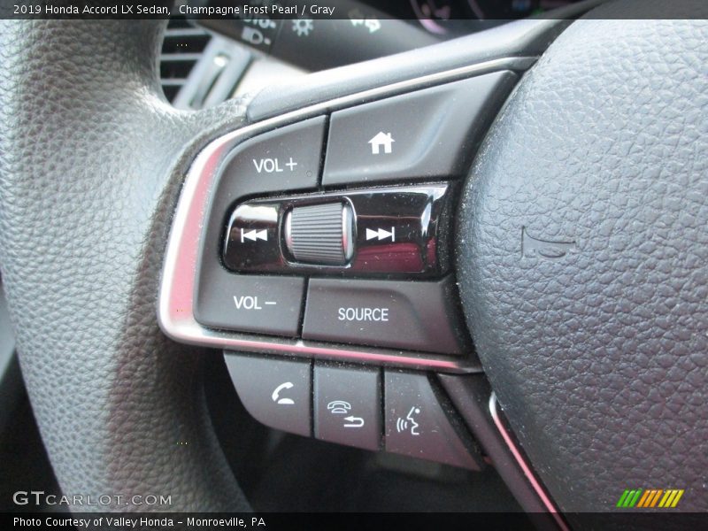 Champagne Frost Pearl / Gray 2019 Honda Accord LX Sedan