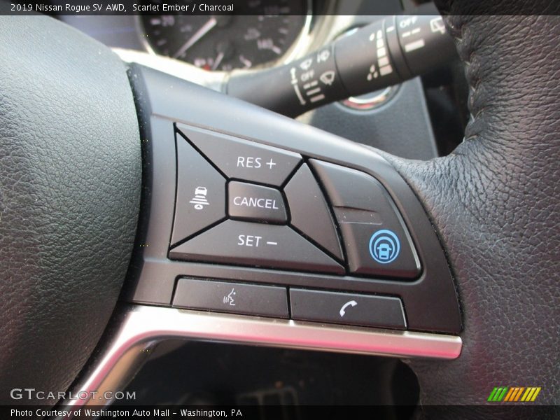 Scarlet Ember / Charcoal 2019 Nissan Rogue SV AWD