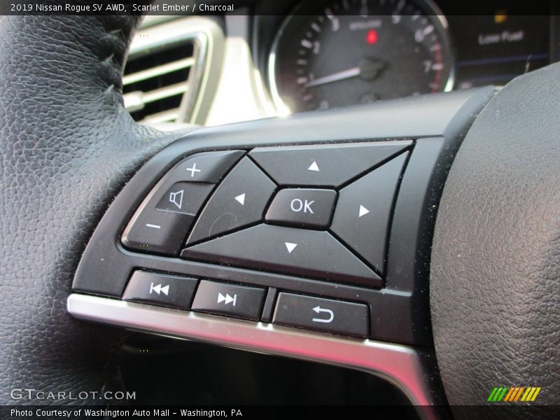Scarlet Ember / Charcoal 2019 Nissan Rogue SV AWD