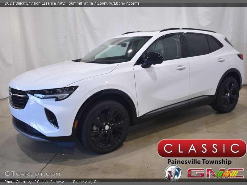Summit White / Ebony w/Ebony Accents 2021 Buick Envision Essence AWD