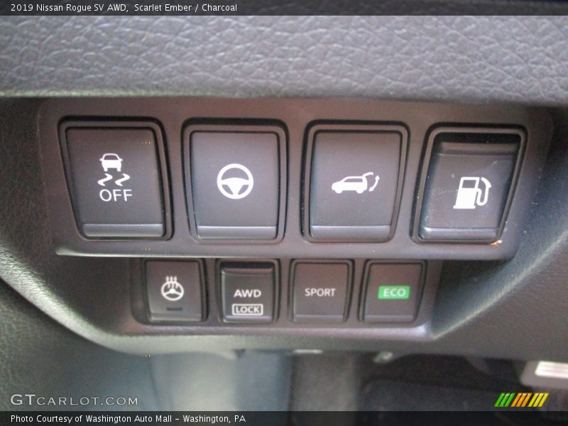 Scarlet Ember / Charcoal 2019 Nissan Rogue SV AWD