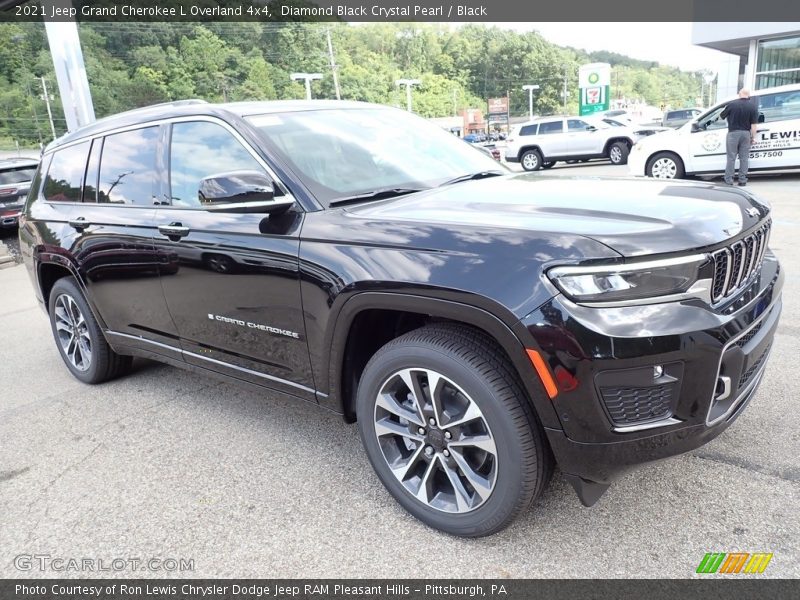 Diamond Black Crystal Pearl / Black 2021 Jeep Grand Cherokee L Overland 4x4